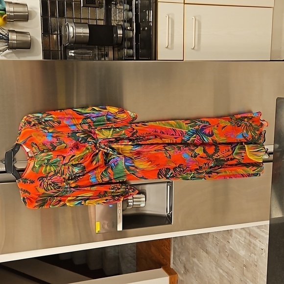 💕FARM RIO💕 Urban Jungle Midi Dress ~ XS NWT - Picture 11 of 16